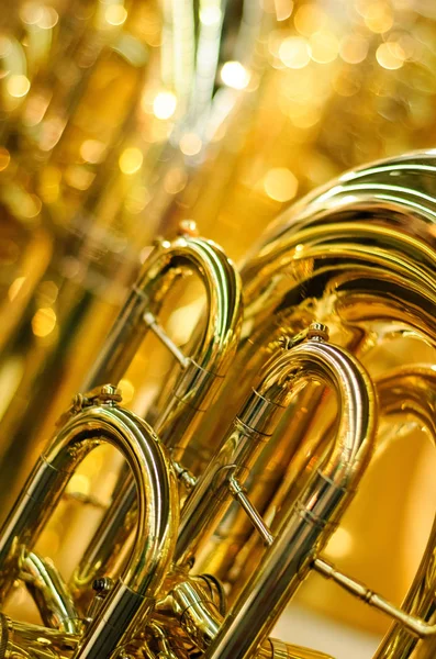 Detalhes Instrumento Bronze Dourado — Fotografia de Stock