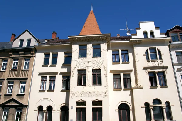 Leipzig Art Nouveau House — 图库照片