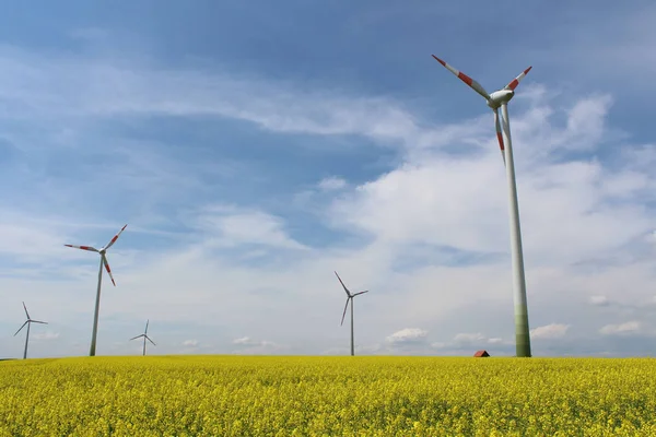 Rüzgar Gücü Türbinleri Rüzgar Enerjisi — Stok fotoğraf