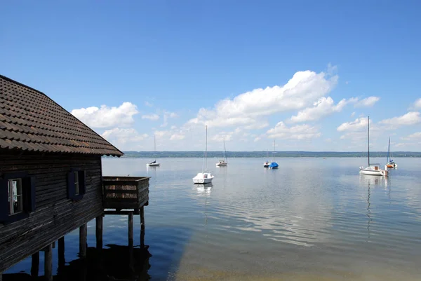 Lac Ammersee Près Herrsching — Photo