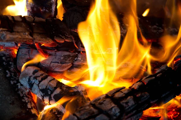 Ognisko Płonący Ogień — Zdjęcie stockowe