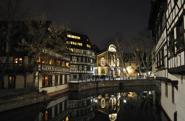 Страсбург Вночі Франсе — стокове фото