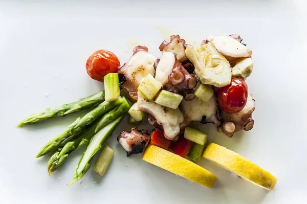 Octopus Salad Plate — Stock Photo, Image