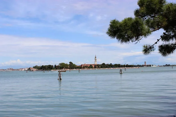 Con Vistas Laguna Hielo Isla San Lazzaro Degli Armeni — Foto de Stock