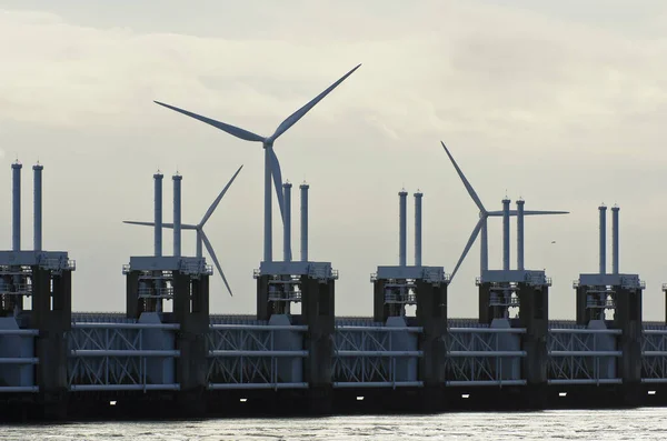 Tidal Power Plant Neeltje Jans Zeeland — Stock Photo, Image