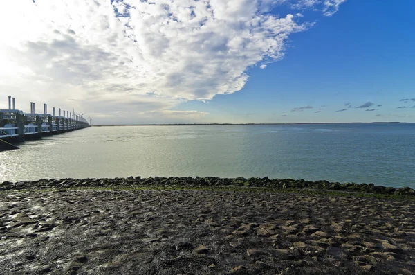 Das Gezeitenkraftwerk Neeltje Jans Zeeland — Stockfoto