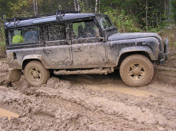 Old Military Car Forest — Stock Photo, Image