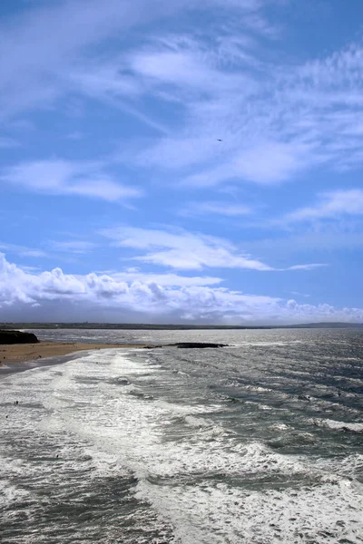 Ballybunion Zomer Met Prachtige Zee Lucht Strand — Stockfoto