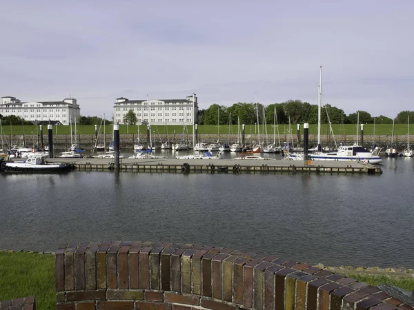 Widok Jadeweserport Wilhelmshaven — Zdjęcie stockowe