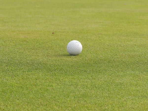 Golf 클럽을 사용하여 횟수로 코스에 구멍으로 클럽과 스포츠이다 — 스톡 사진