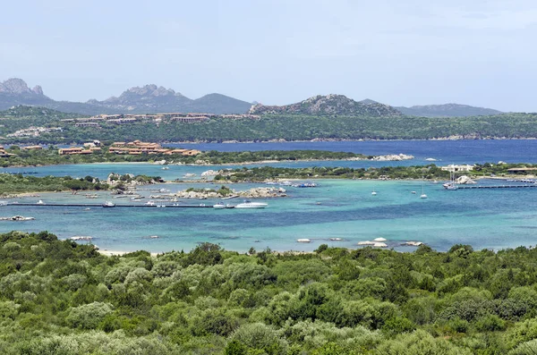 Der Azurblaue Golf Von Marinella Bei Porto Rotondo — Stockfoto