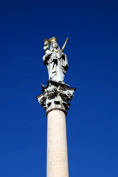 Columna Fue Donada Por Príncipe Obispo Albrecht Sigismund 1674 — Foto de Stock