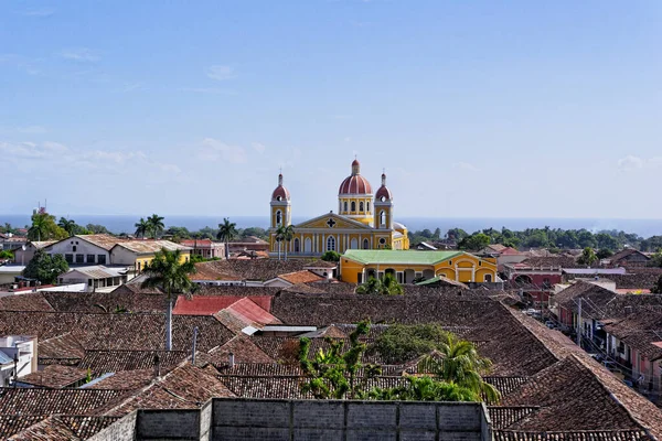 Vista Sobre Los Tejados Granada Nicaragua Vista Sobre Los Tejados — Foto de Stock