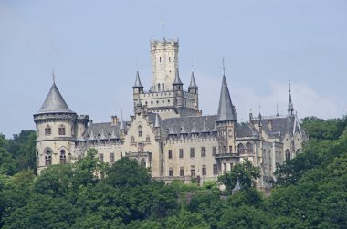 Marienburg Castle is a Gothic revival castle in Lower Saxony, Germany clipart