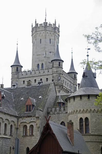 Marienburg Castle Gotisk Väckelse Slott Niedersachsen Tyskland — Stockfoto