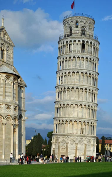 Наклонная Башня Пизе Тоскане Италии — стоковое фото