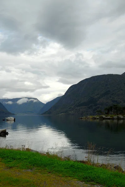 Noruega Sobre Naturaleza Paisaje Fondo —  Fotos de Stock