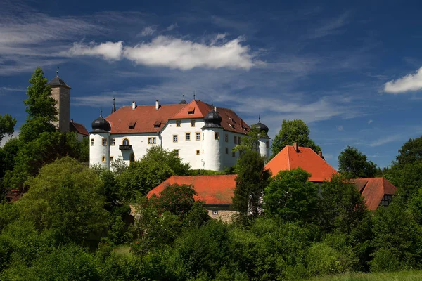 Vista Panorâmica Majestosa Arquitetura Medieval Castelo — Fotografia de Stock