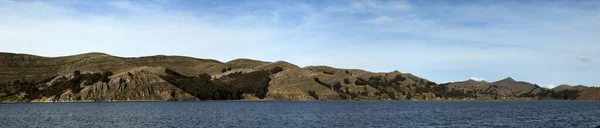 Jezioro Titicaca Koncepcja Podróży — Zdjęcie stockowe