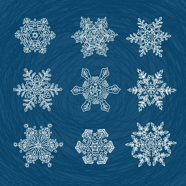 Snowflakes Background Christmas New Year — Stock Photo, Image