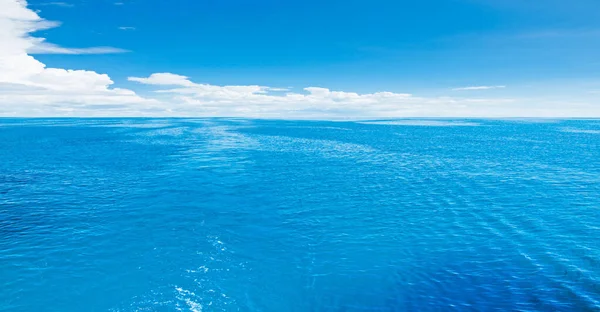 Moře Mraky Tropické Horizontální Složení — Stock fotografie