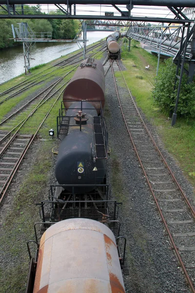 열차가 기차역 — 스톡 사진