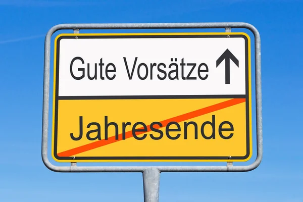 Jahresabschluss Und Gute Absichten — Stockfoto