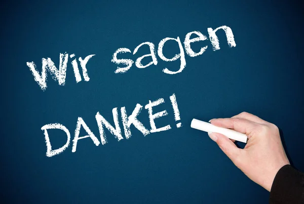 Wir Sagen Danke — Stockfoto