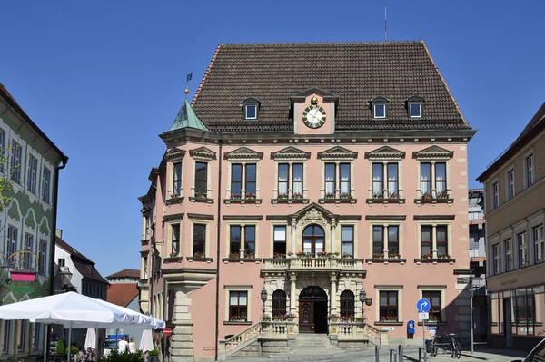 Town Hall Emperor Max Str Kaufbeuren — Stock Photo, Image