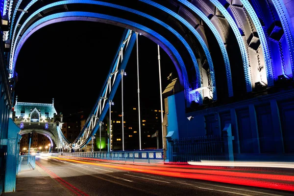 Puente Torre Azul Londres Por Noche —  Fotos de Stock