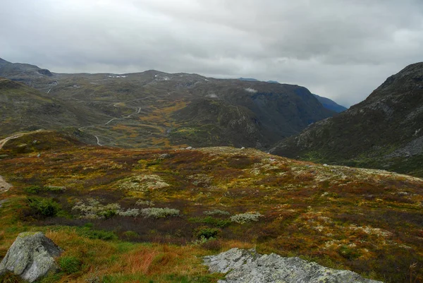 Norwegia Tle Krajobrazu — Zdjęcie stockowe