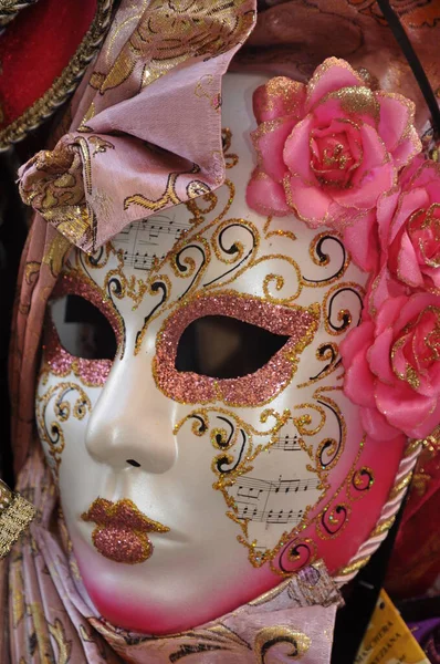 Maschere Veneziane Festa Carnevale — Foto Stock