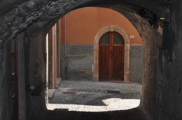 Dveře Malcesinu Jezeře Garda — Stock fotografie