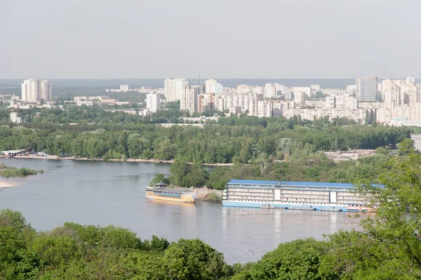 Kiev Stadsbilden Och Dnjepr Floden Ukraina — Stockfoto