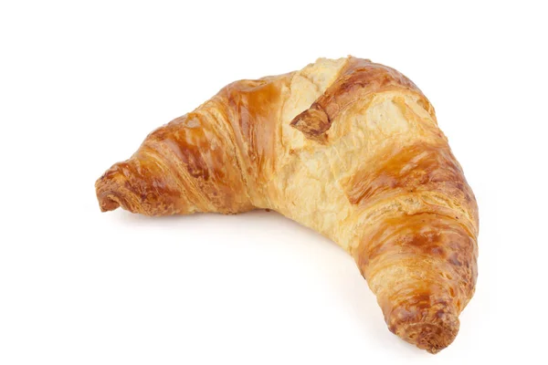 Croissant Izolált Fehér Alapon — Stock Fotó