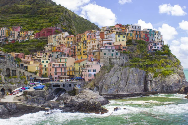 Pueblo Manarola Costa Cinque Terre Italia — Foto de Stock