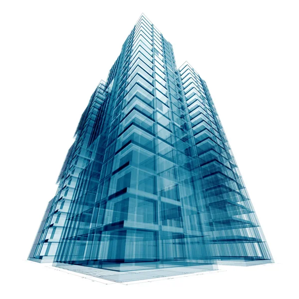 Épületépítés Építészet Design Modell Saját — Stock Fotó