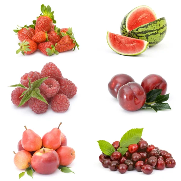 Collection Fresh Fruits Stock Picture
