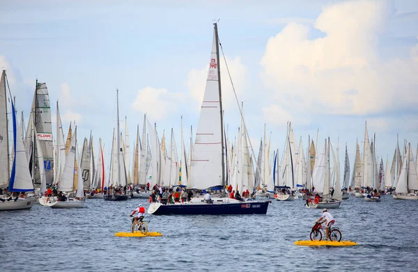 Τεργέστη Ιταλία Οκτωβρίου 2012 Barcolana Regatta Στην Τεργέστη — Φωτογραφία Αρχείου