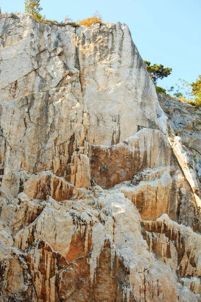 Blick Auf Den Felsen Sistiana Bei Triest Italien — Stockfoto