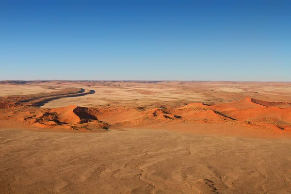 Panoramisch Uitzicht Duinen Selectieve Focus — Stockfoto