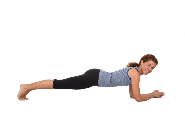 Pilates Exercise Strengthen Back Muscles – stockfoto