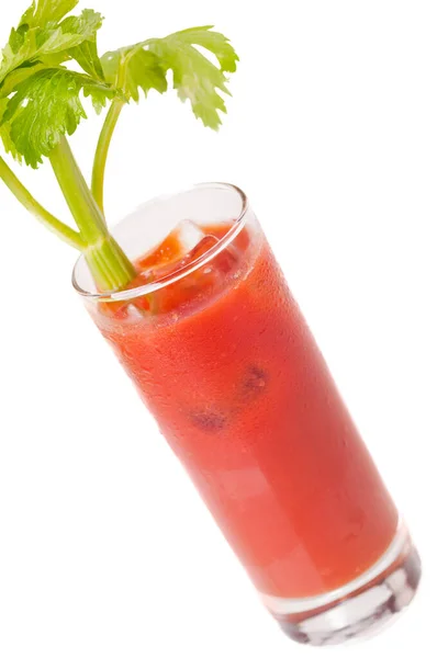 Bloody Mary Cocktail Sfondo Bianco — Foto Stock