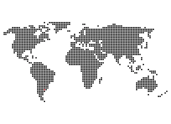 Buenos Aires Işaretli Dünya Haritası — Stok fotoğraf