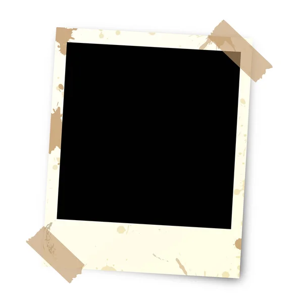 Polaroid Mit Klebestreifen Verschmutzt — Stockfoto