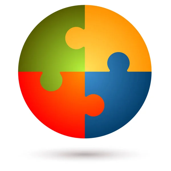 Jigsaw Puzzle Connected Puzzle Piece — Stock Photo, Image