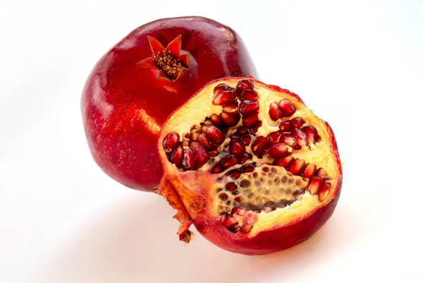 Fresh Red Pomegranate Fruit Summer Fruit — Stock Photo, Image