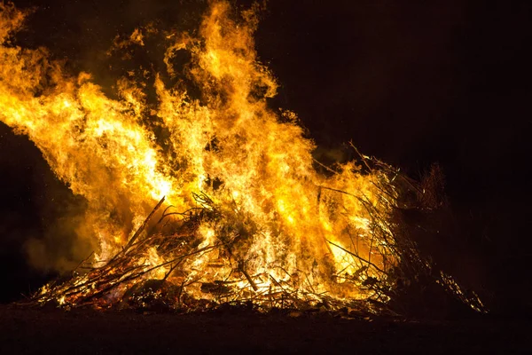 Flamme Feu Rouge Brûlante — Photo