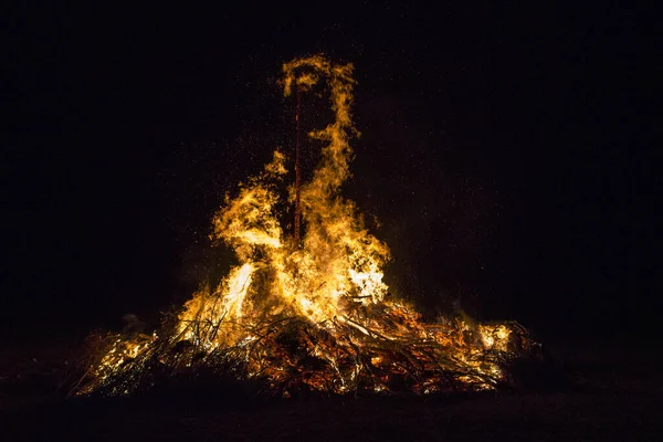 Flamme Feu Rouge Brûlante — Photo