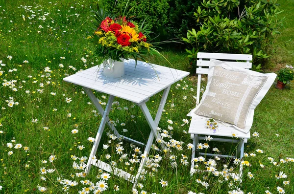 Romantic Garden Yard Flower Summer — Stock Photo, Image